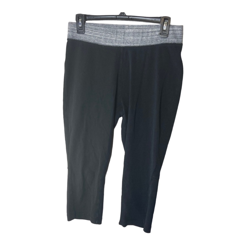 Talbots‎ Workout Shorts Black with Grey Waistband Size  M Petite